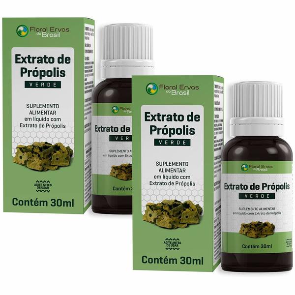 Imagem de Kit 2x Extrato de Própolis Verde - (30 ml cada) - Floral Ervas do Brasil