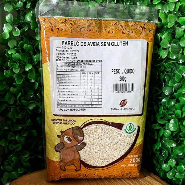 Imagem de Kit 2X: Farelo de Aveia Sem Glúten Tainá Alimentos 200g