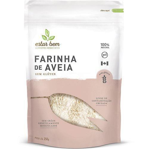 Kit 2X: Farinha De Aveia Sem Glúten Estar Bem 250G Imagem de Kit 2X: Farinha De Aveia Sem Glúten Estar Bem 250G