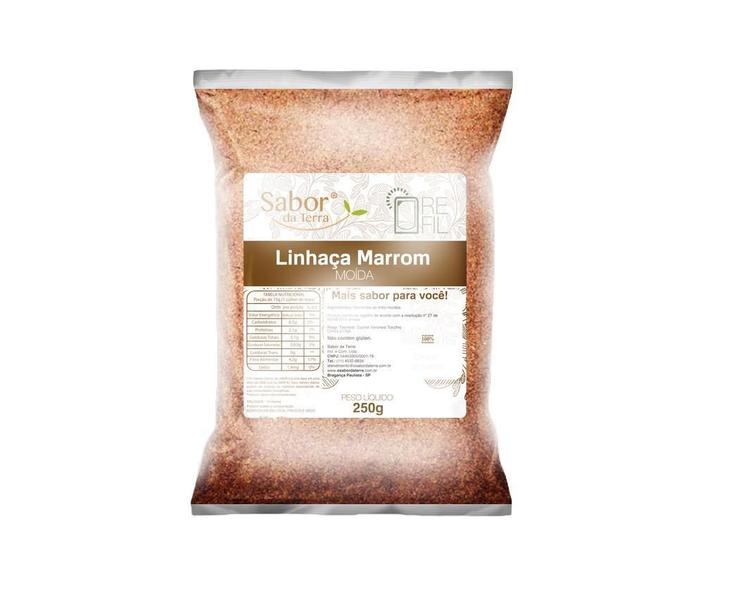 Imagem de Kit 2X: Farinha De Linhaça Marrom Sabor Da Terra 250G