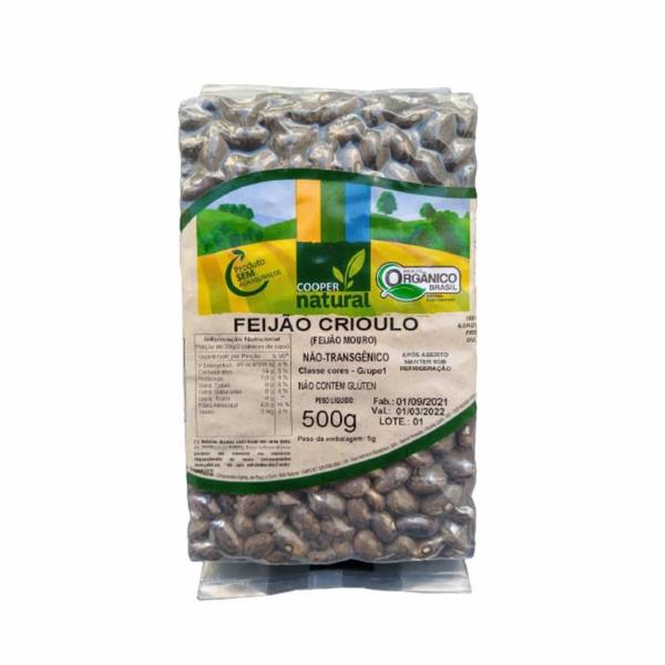 Kit 2X: Feijão Crioulo Orgânico Coopernatural 500G Imagem de Kit 2X: Feijão Crioulo Orgânico Coopernatural 500G