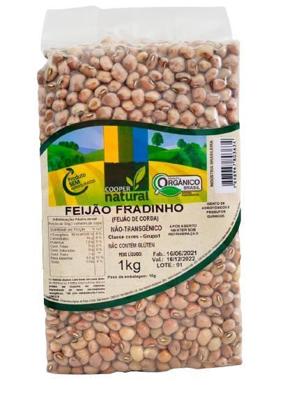 Kit 2X: Feijão Fradinho Orgânico Coopernatural 1kg Imagem de Kit 2X: Feijão Fradinho Orgânico Coopernatural 1kg