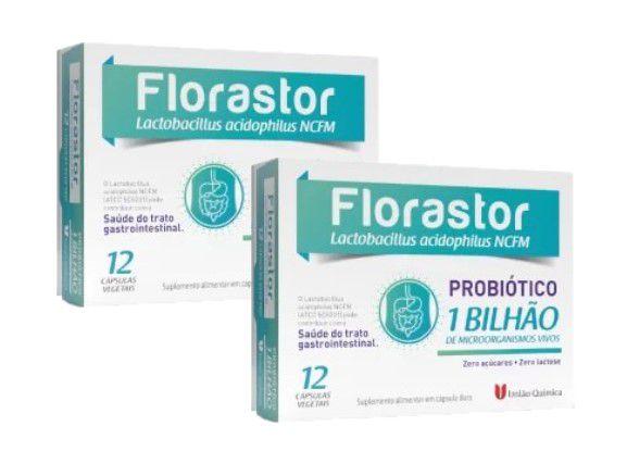 Imagem de Kit 2x Florastor Probiótico 12 Cápsulas - União Química