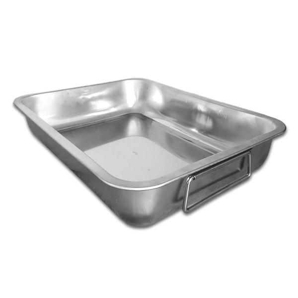 Imagem de Kit 2x Forma Assadeira Alta Retangular 35x26x6,5 Aço Inox