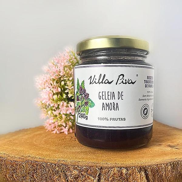 Kit 2X: Geleia Amora 100% Frutas Sem Adição Açúcar Villa - Villa Piva Imagem de Kit 2X: Geleia Amora 100% Frutas Sem Adição Açúcar Villa