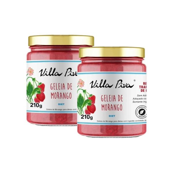 Imagem de Kit 2X: Geleia de Morango Diet Villa Piva 210g