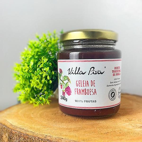 Kit 2X: Geleia Framboesa 100% Frutas Sem Adição Açúcar Villa - Villa Piva Imagem de Kit 2X: Geleia Framboesa 100% Frutas Sem Adição Açúcar Villa