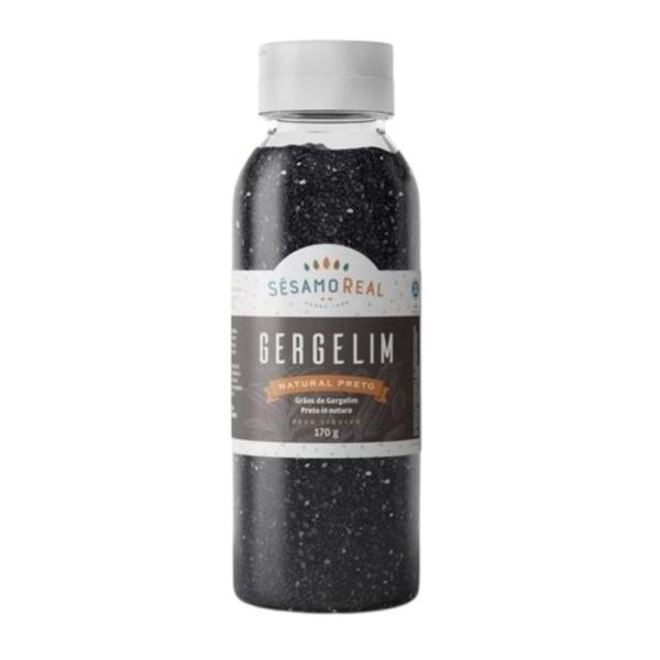 Kit 2X: Gergelim Natural Preto Sésamo Real 170g Imagem de Kit 2X: Gergelim Natural Preto Sésamo Real 170g