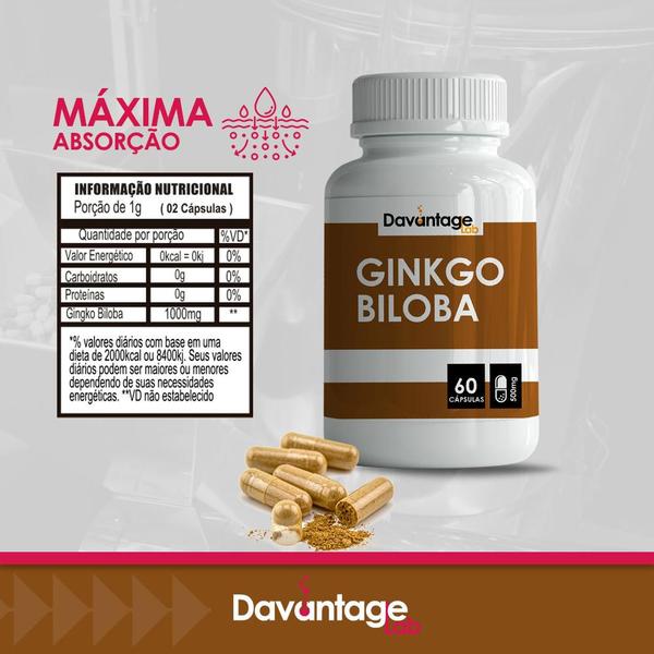 Imagem de kit 2x Ginkgo Biloba - O VERDADEIRO - Davantage Lab