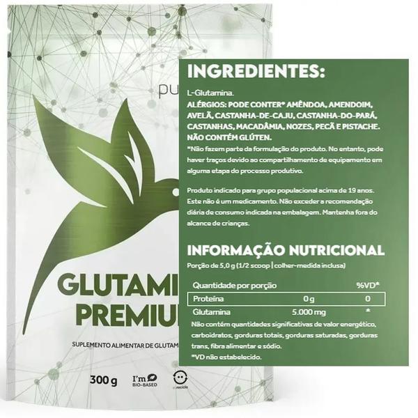 Imagem de Kit 2x Glutamina Premium - (300g) - 100% Pura - Pura Vida