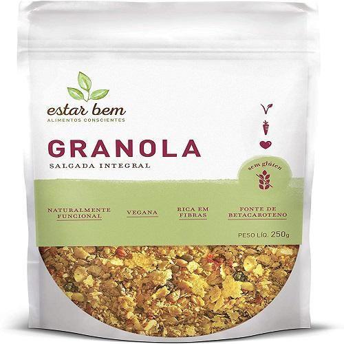 Kit 2X: Granola Salgada Integral Sem Glúten Estar Bem 250G Imagem de Kit 2X: Granola Salgada Integral Sem Glúten Estar Bem 250G