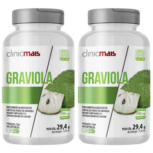 Imagem de Kit 2X Graviola 60 Cápsulas - Clinicmais