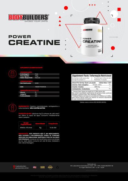 Imagem de Kit 2x Iso Protein 900g + 2x BCAA 4,5 100g + 2x Power Creatina 100g + Coqueteleira - Bodybuilders