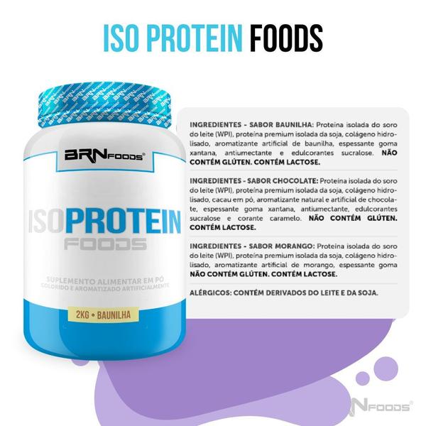 Imagem de Kit 2x Iso Protein Foods 2kg - BRN FOODS