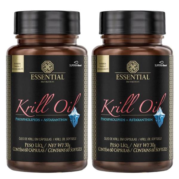 Imagem de Kit 2X Krill Oil Ômega 3,6 e 9 (60 Cápsulas 30g) - Essential