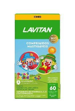 Imagem de Kit 2x Lavitan Kids Mastigável Frutas c/ 60 comp. cada - Cimed