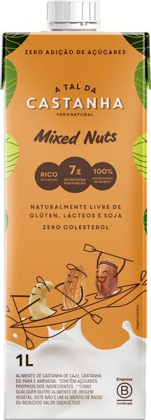 Kit 2X: Leite Vegetal Mixed Nuts A Tal da Castanha 1L Imagem de Kit 2X: Leite Vegetal Mixed Nuts A Tal da Castanha 1L