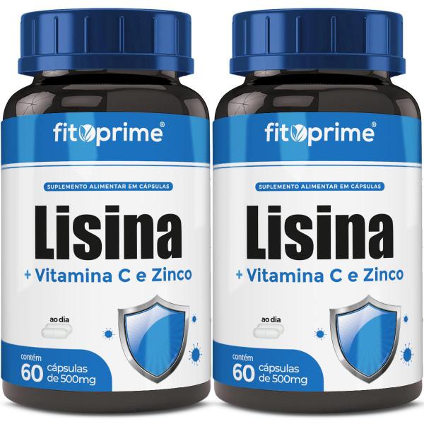 Imagem de Kit 2x Lisina + Vitamina C e Zinco 60 Cápsulas