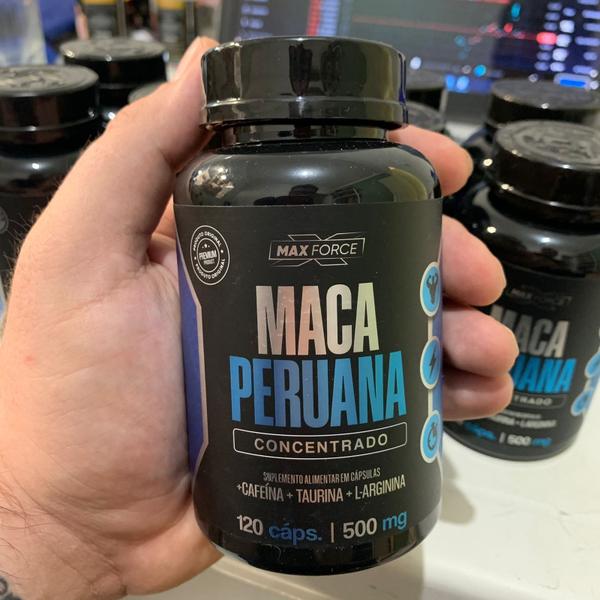 Imagem de Kit 2x Ma ca Pe ruana Concentrada Max Force com Arginina Cafeina e Taurina 120 Cápsulas 500 mg