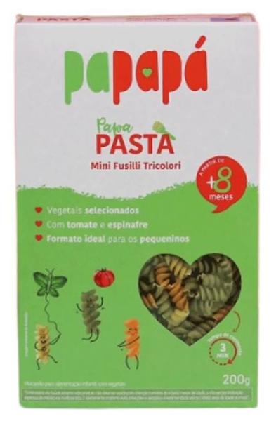Kit 2X: Macarrão Infantil Mini Fusilli Tricolori Papapá 200G Imagem de Kit 2X: Macarrão Infantil Mini Fusilli Tricolori Papapá 200G