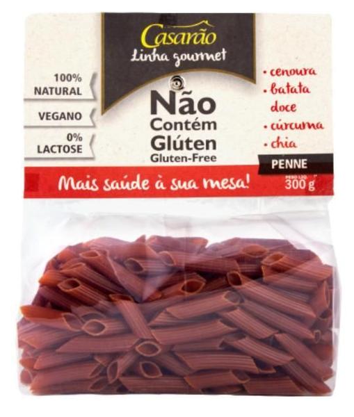 Imagem de Kit 2X: Macarrão Penne Cenoura Sem Glúten Casarão 300G