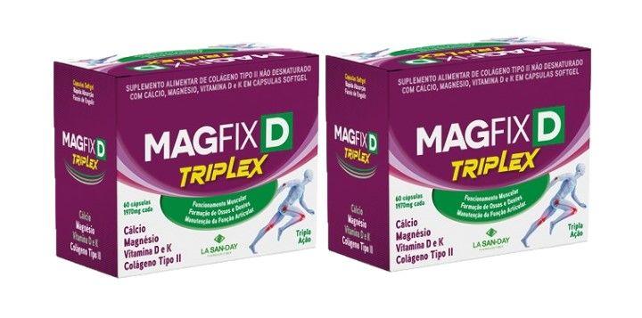 Imagem de Kit 2x Magfix Triplex 1970Mg 60 Cápsulas - La San Day