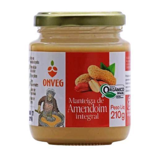 Kit 2X: Manteiga De Amendoim Orgânica Onveg 210G Imagem de Kit 2X: Manteiga De Amendoim Orgânica Onveg 210G