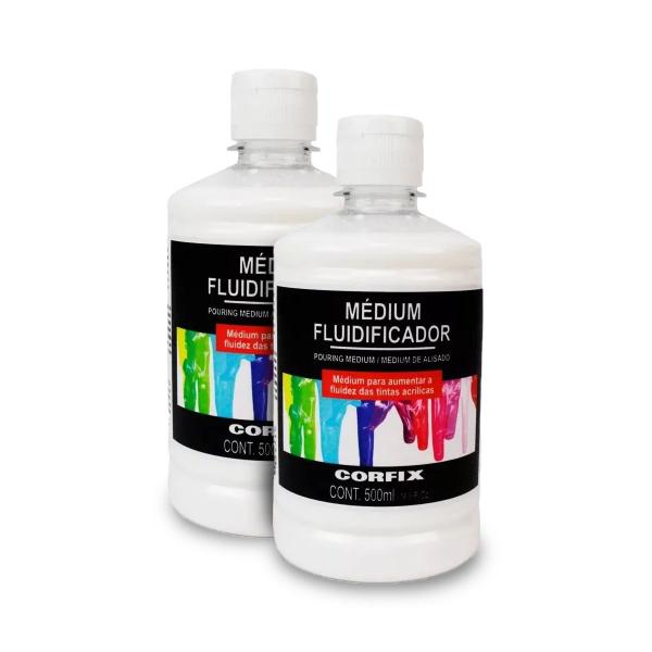 Kit 2x Médium Fluidificador 500ml Corfix Imagem de Kit 2x Médium Fluidificador 500ml Corfix
