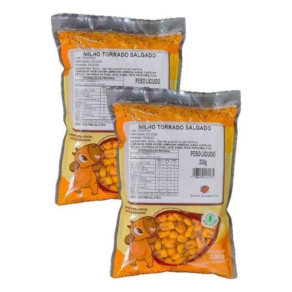 Kit 2X: Milho Torrado E Salgado Tainá Alimentos 200G Imagem de Kit 2X: Milho Torrado E Salgado Tainá Alimentos 200G