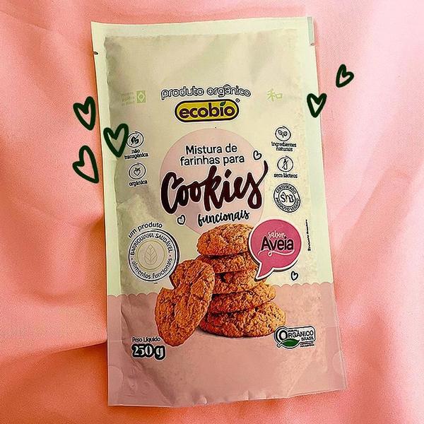 Imagem de Kit 2X: Mistura Cookies Funcional Aveia Orgânico Ecobio 250G