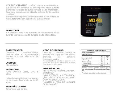 Imagem de Kit 2x Mix Pro Creatine Monohidratada (600g) - Probiótica