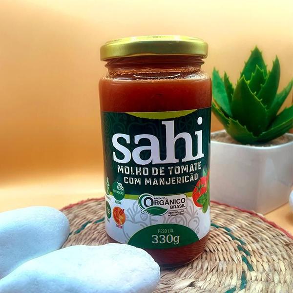 Kit 2X: Molho De Tomate Com Manjericão Orgânico Sahi 330G Imagem de Kit 2X: Molho De Tomate Com Manjericão Orgânico Sahi 330G