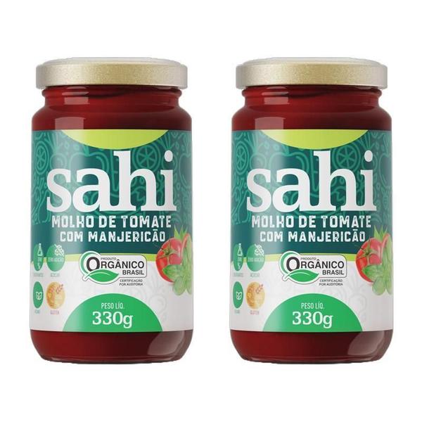Kit 2X: Molho De Tomate Com Manjericão Orgânico Sahi 330G Imagem de Kit 2X: Molho De Tomate Com Manjericão Orgânico Sahi 330G