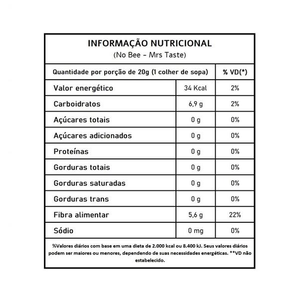 Imagem de Kit 2x No Bee + 2x Maple Free - Mrs Taste 280g