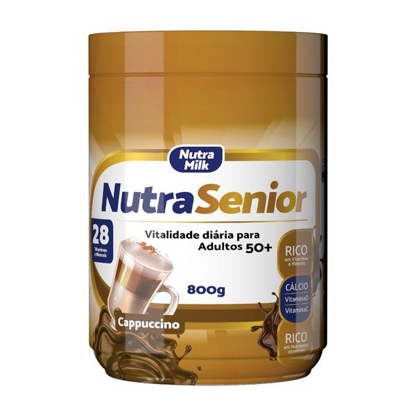 Kit 2X Nutra Senior Adulto 50+ Complemento Alimentar 800g - 28 Vitaminas e Minerais - NutraMilk Imagem de Kit 2X Nutra Senior Adulto 50+ Complemento Alimentar 800g - 28 Vitaminas e Minerais
