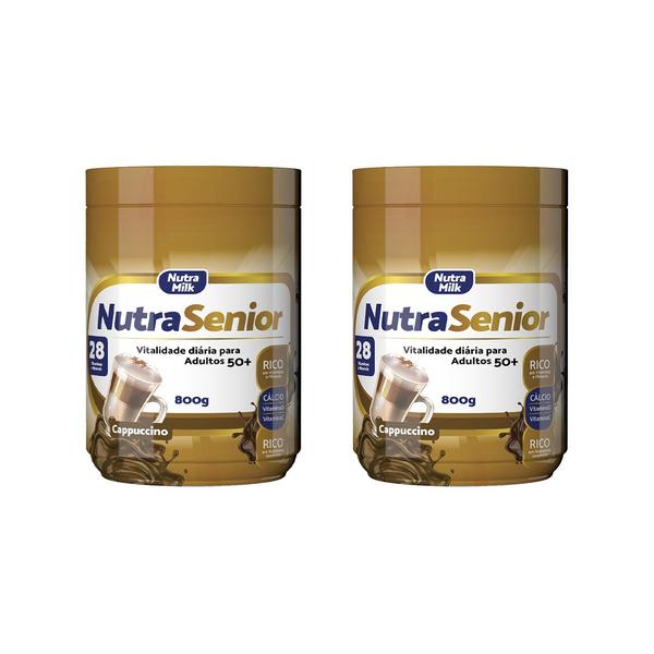 Kit 2X Nutra Senior Adulto 50+ Complemento Alimentar 800g - 28 Vitaminas e Minerais - NutraMilk Imagem de Kit 2X Nutra Senior Adulto 50+ Complemento Alimentar 800g - 28 Vitaminas e Minerais
