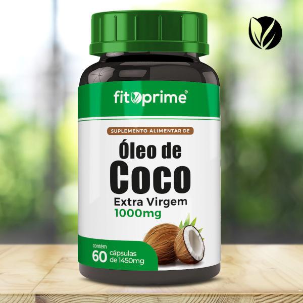 Kit 2x Óleo de Coco Extra Virgem 60 Cápsulas - FitoPrime Imagem de Kit 2x Óleo de Coco Extra Virgem 60 Cápsulas