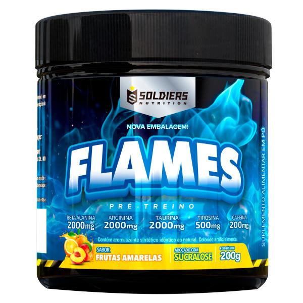 Imagem de Kit: 2x Ômega 3 + 2x Multivitaminico + 2x Pré-Treino Flames 200g + Coqueteleira Slim 600ml (Brinde) - Soldiers Nutrition