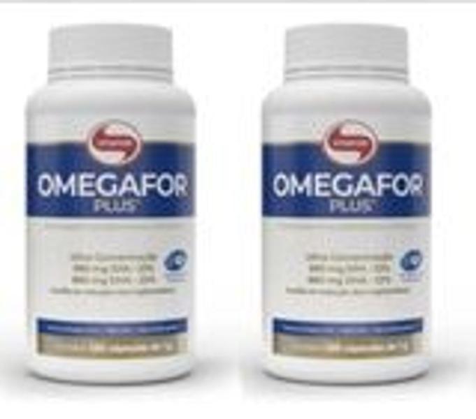 Imagem de Kit 2x Omegafor Plus Ômega 3 (33% EPA e 22% DHA) 1g Vitafor 120 Cápsulas