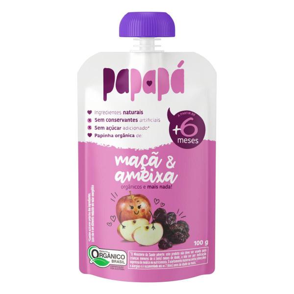 Kit 2X: Papinha Orgânica De Maçã E Ameixa Papapá 100G Imagem de Kit 2X: Papinha Orgânica De Maçã E Ameixa Papapá 100G