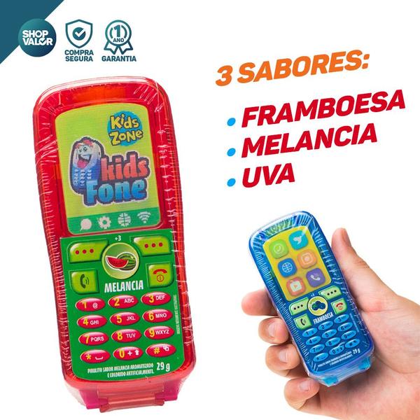 Imagem de Kit 2x Pirulito Brinquedo Com Telefoninho Tela Holográfica