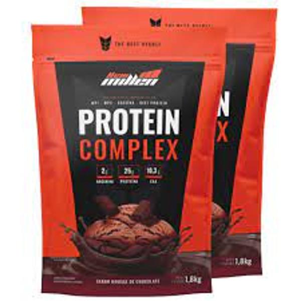 Imagem de Kit 2x protein complex refil (3,6kg) new millen chocolate