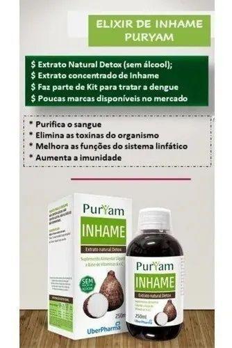 Imagem de Kit 2x Puryam Inhame Suplemento 250ml UberPharma