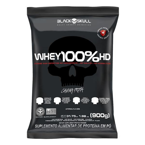 Imagem de Kit - 2x Refil Whey 100% Hd 900g - Black Skull