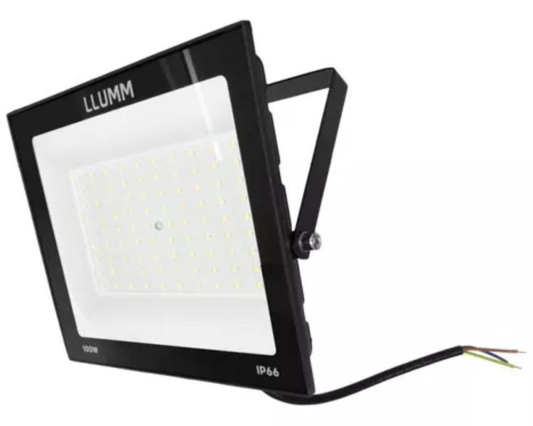 Imagem de Kit 2x Refletor De Led 100W Deep Led Fit 6500k Branco Frio IP66 Llum Bronzearte