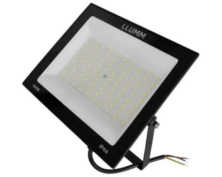 Imagem de Kit 2x Refletor De Led 100W Deep Led Fit 6500k Branco Frio IP66 Llum Bronzearte