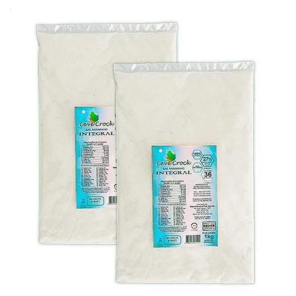 Kit 2X: Sal Marinho Integral Leve Croc 1kg Imagem de Kit 2X: Sal Marinho Integral Leve Croc 1kg