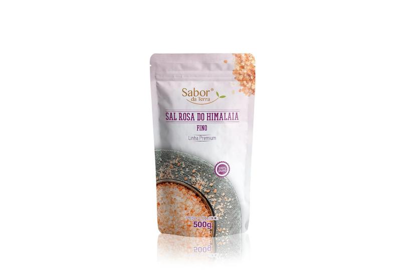 Imagem de Kit 2X: Sal Rosa Do Himalaia Fino Sabor Da Terra 500G