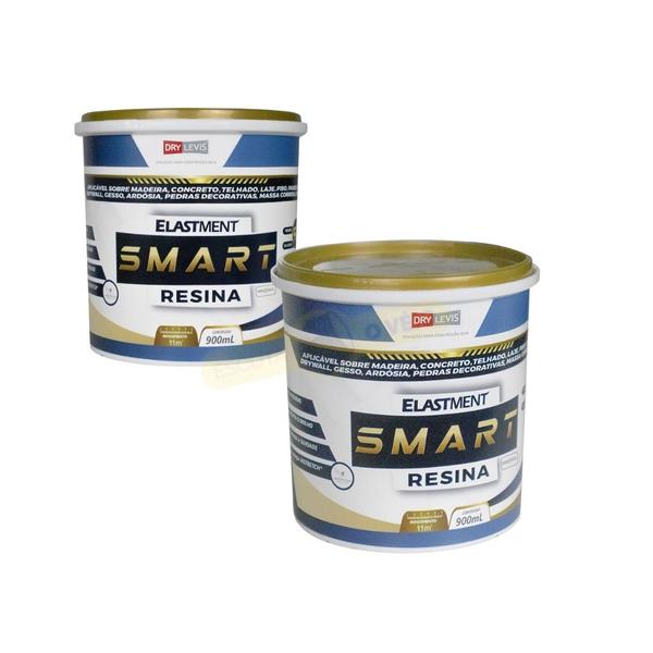 Imagem de Kit 2x Smart Resina Impermeabilizante Multiuso Incolor 5x1  900ml