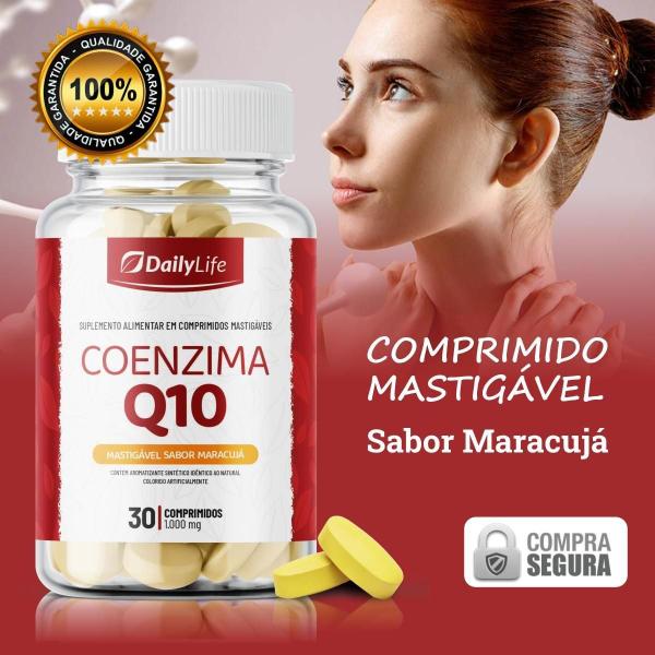 Imagem de Kit 2x Suplemento Alimentar de Coenzima Q10 100mg - Sem Glúten, Ideal para Adultos, 30 Comprimidos